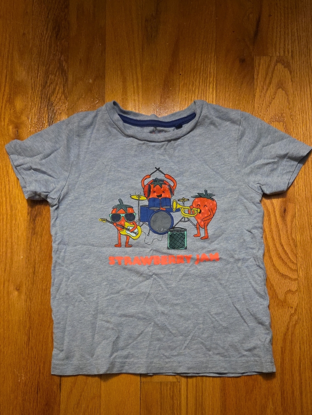 Mini Boden Strawberry Jam Graphic Tee - Sz 4-5Y
